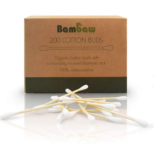 Cotonetes em Bambu Bambaw - 200 unid.
